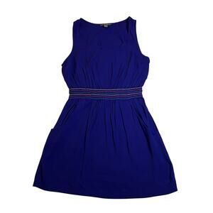 Forever 21 Sleeveless Scoop Neck Fit & Flare Dress Size Medium Colorful Casual